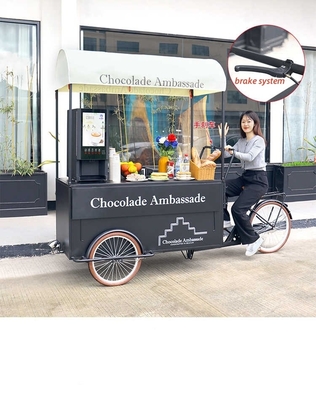 220V/380V Voltage Tricycle Mobile Food Truck per Design Street Ice Cream Cart
