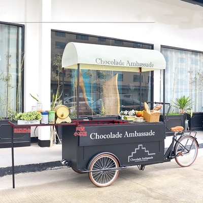 Legumi Materie prime Carrello di gelati Commerciale Raffreddatore triciclo Congelatore Carrello di biciclette