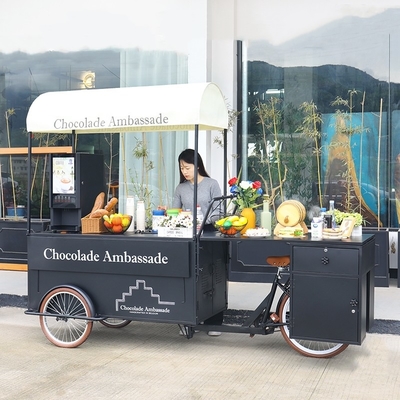 Legumi Materie prime Carrello di gelati Commerciale Raffreddatore triciclo Congelatore Carrello di biciclette
