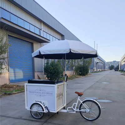 Snack Food Ice Cream Push Cart Triciclo attrezzature di cottura personalizzate con ruote
