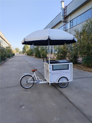 Snack Food Ice Cream Push Cart Triciclo attrezzature di cottura personalizzate con ruote