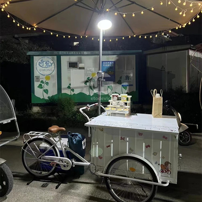 Capacità 200 kg Colorato personalizzato Carrello di fast food Bicicleta Camionetto di gelato alimentare elettrico