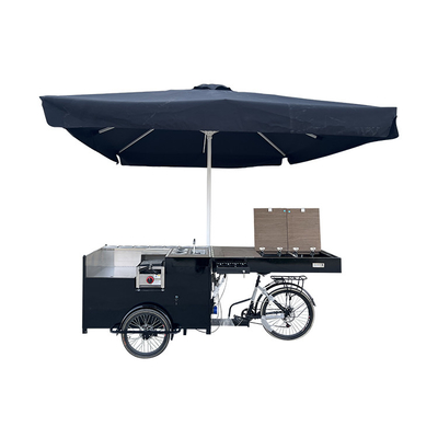 Cartello di caffè mobile con biciclette tecniche e ruote posteriori da 24 pollici da Glory Coffee