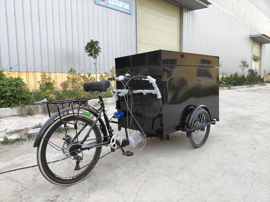 Cartello di caffè mobile con biciclette tecniche e ruote posteriori da 24 pollici da Glory Coffee