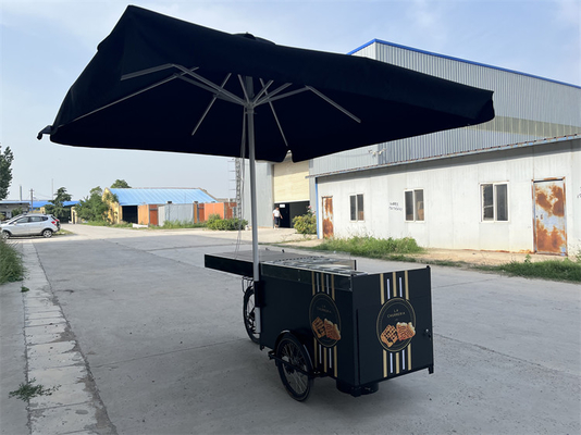Impianto di produzione Caffè Piccoli carrelli rimorchi Tavola pieghevole Dimensioni 1300x750x150mm