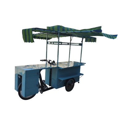 Consegna di fast food Carro con triciclo mobile con pannelli solari