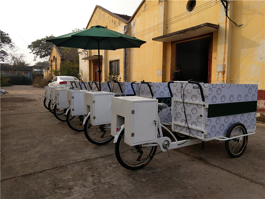 Cesto anteriore e tavolo da lavoro Motorbike elettrico per il trasporto mobile di cibo