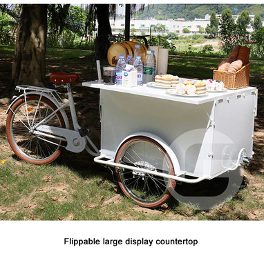 Camionetti mobili per biciclette per cibo Camionetti per biciclette per noccioline Camionetti alimentari per snack con e Camionetti mobili per hot dog