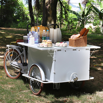 Camionetti mobili per biciclette per cibo Camionetti per biciclette per noccioline Camionetti alimentari per snack con e Camionetti mobili per hot dog