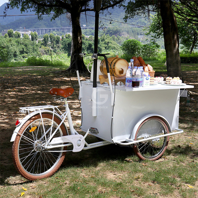 100 kg Retro Coffee Bike per strada Mobile Coffee Trike Shop Bicicleta Fast Food Cart Bicicleta