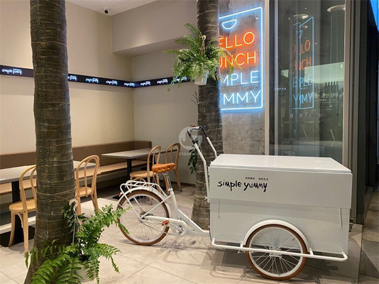 100 kg Retro Coffee Bike per strada Mobile Coffee Trike Shop Bicicleta Fast Food Cart Bicicleta