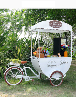 Bici di caffè a 3 ruote ad alta produttività per chioschi mobili di caffè e tè a bolla