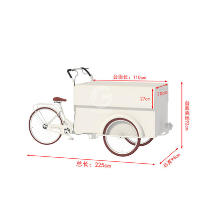 Scopri le gemme alimentari della contea di Los Angeles con il nostro carrello a tre cicli 150*70*230 cm