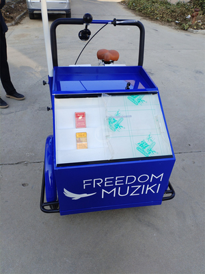 220V/380V Mobile Street Food Bike Vending Cart Triciclo per un facile utilizzo e installazione