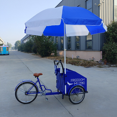 3 Wheel Street Mobile Fast Food Vending Bike Cart con attrezzature di cottura personalizzate