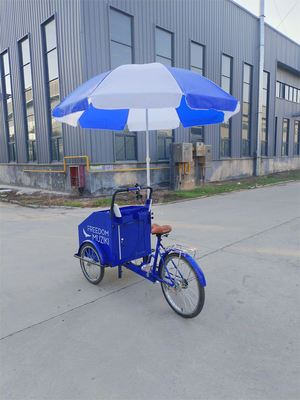 Tricycle Street Mobile Fast Food Vending Bike Cart con attrezzature di cottura personalizzate