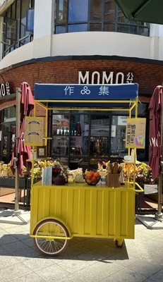 Mercato Mobile Ice Cream Street Cart con personalizzazione del sistema idrico e tensione
