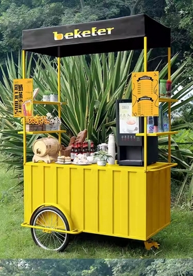 Mercato Mobile Ice Cream Street Cart con personalizzazione del sistema idrico e tensione