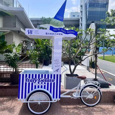 Servizio personalizzato fornito bicicletta con rimorchio da caffè multifunzione per ambienti intimi
