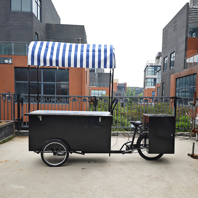 110*70cm Bicicola a ruote per 1-2 persone Consegna di cibo per strada Crepe Trailer Tricycle Cart