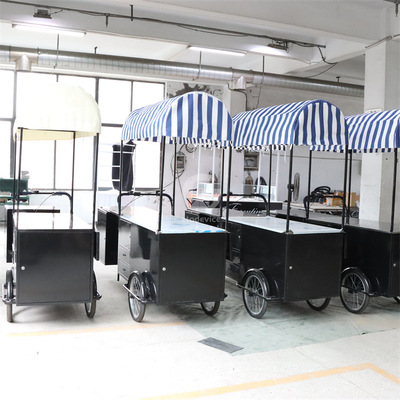 Camionino alimentare mobile, carrello per biciclette, carrello per tricicli per la tua azienda