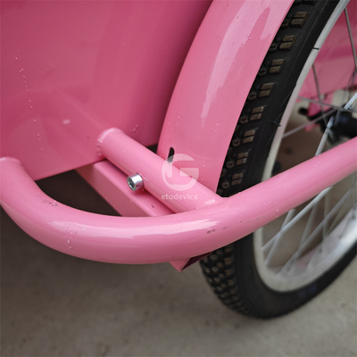 Carrello di vendita alimentare personalizzato per frutta e fiori ad alta produttività su triciclo di strada