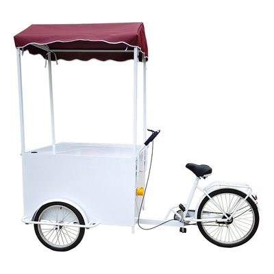 Camione di cibo per strada all'aperto Miglior Mobile Cargo Bicicletta elettrica 3 ruote Triciclo con cestino anteriore