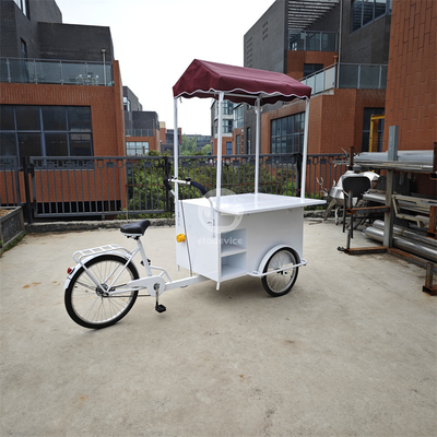 Camione di cibo per strada all'aperto Miglior Mobile Cargo Bicicletta elettrica 3 ruote Triciclo con cestino anteriore