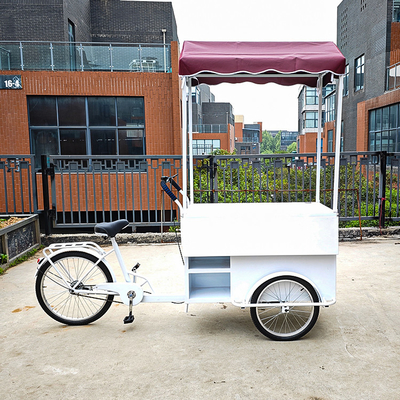 Camione di cibo per strada all'aperto Miglior Mobile Cargo Bicicletta elettrica 3 ruote Triciclo con cestino anteriore