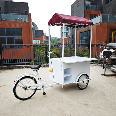 Camione di cibo per strada all'aperto Miglior Mobile Cargo Bicicletta elettrica 3 ruote Triciclo con cestino anteriore