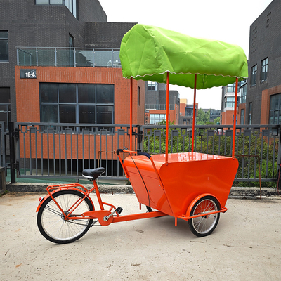 Europe Street Cargo Bike Cart vending mobile con deposito caffè triciclo elettrico