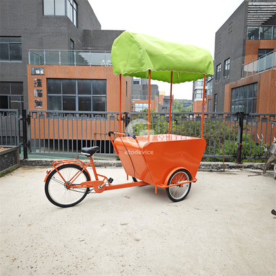 Europe Street Cargo Bike Cart vending mobile con deposito caffè triciclo elettrico