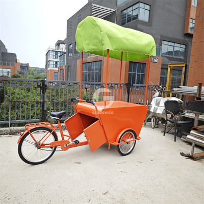 Europe Street Cargo Bike Cart vending mobile con deposito caffè triciclo elettrico