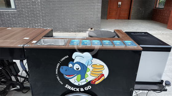 Colazione multifunzione Triciclo elettrico carrello alimentare carrello bici