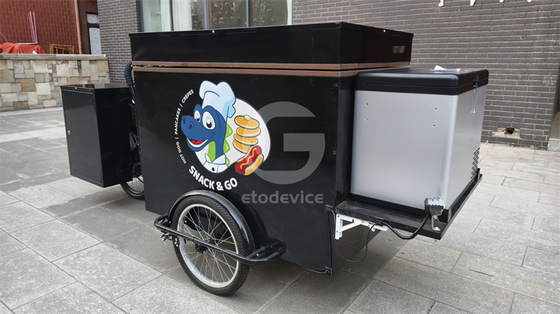 Colazione multifunzione Triciclo elettrico carrello alimentare carrello bici