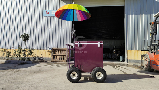 Cartello alimentare a mano per venditori ambulanti 830*650*2200mm Dimensione 220v/110v Voltaggio