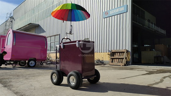 Cartello alimentare a mano per venditori ambulanti 830*650*2200mm Dimensione 220v/110v Voltaggio