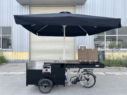 Triciclo mobile pieghevole personalizzato per il fast food per la vendita di snack di carico standard dell'UE