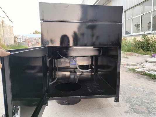 Bicicletta a tre ruote pieghevole elettrica mobile fast food per servire bevande e snack