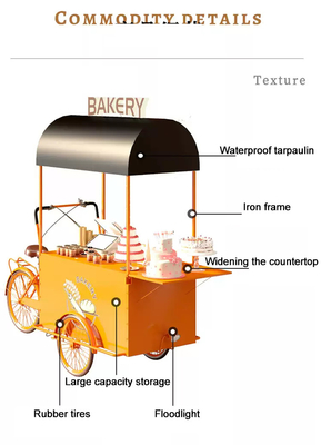 Triciclo per la distribuzione di gelati.