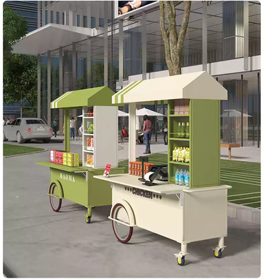 Carrello di vendita a mano per impianti di trasformazione della carne Carrello di gelato mobile