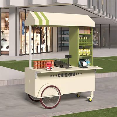 Carrello di vendita a mano per impianti di trasformazione della carne Carrello di gelato mobile