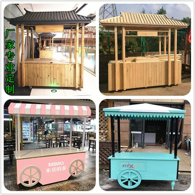Carrello di vendita a mano per impianti di trasformazione della carne Carrello di gelato mobile