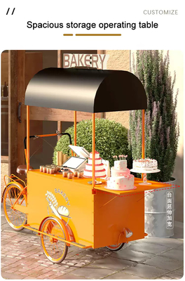 Distribuzione di cibo Bicicolo, carrello, triciclo Alta produttività sostenibile