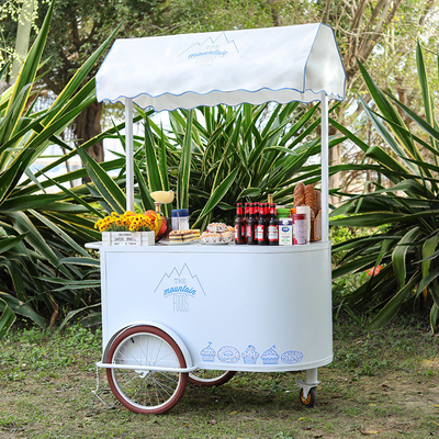 Nuovo design di gelato con carrello a mano per i dolci surgelati