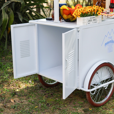 Bicicletta per il caffè carrello di spinta triciclo personalizzabile per il Mobile Cafe