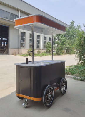 Gelato Ice Cream Push Cart / distributore automatico del congelatore / congelatore a display