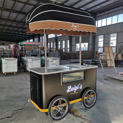 Carrello dei gelati/carrello dei frutti/carrello dei gelati vegetali hamburger carrelli mobili carrello alimentare in vendita