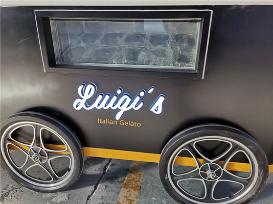 Carrello dei gelati/carrello dei frutti/carrello dei gelati vegetali hamburger carrelli mobili carrello alimentare in vendita
