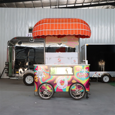 2023 Nuovo design per il caffè triciclo bicicletta carrello alimentare per il business mobile Carro gelato Gelato Bike